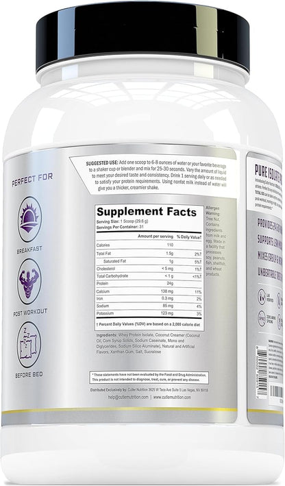 Total ISO Whey Isolate Protein Powder: Best Tasting Whey Protein Shake Featuring 100% Whey Protein Isolate, Perfect Post Workout Protein Powder Mix and Meal Replacement Drink, Cinna Cereal, 2 Pounds