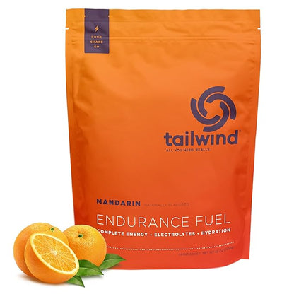Tailwind Nutrition Endurance Fuel, Electrolyte & Hydration Sports Drink Mix Powder, Gluten-Free, Vegan, Mandarin, 50 Servings