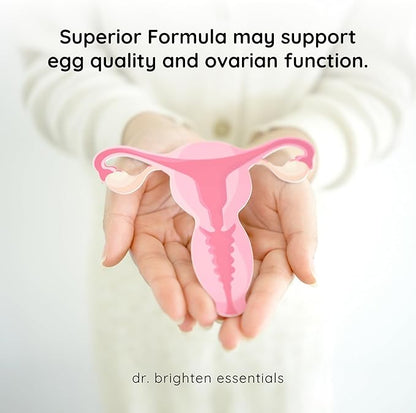 Dr. Brighten Myoinositol Plus - Doctor Formulated Ratio of Myo- and D-Chiro-Inositol to Support PCOS Symptoms, Hormone Balance, Healthy Ovarian Function, and Regular Menstrual Cycles