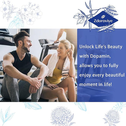 Dopamine Supplements for Men and Women - Contains 500mg Mucuna Pruriens Extract (40% L-DOPA) - 60 Capsules (1 Pack)