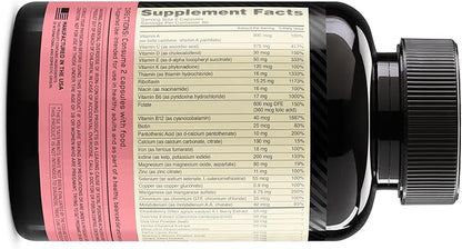 Optimum Nutrition Opti-Women, Vitamin C, Zinc and Vitamin D for Immune Support Womens Daily Multivitamin Supplement with Iron, Capsules, 120 Count