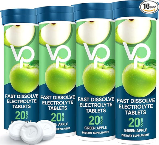 Venture Pal Chewable Electrolyte Tablets, Fast-Dissolve Sugar-Free Stick Salt Tablets - Variety Pack for Rapid Hydration, Outdoor Running, Hiking, Sports | Keto & Vegan Friendly | 80 Count (4 Pack)