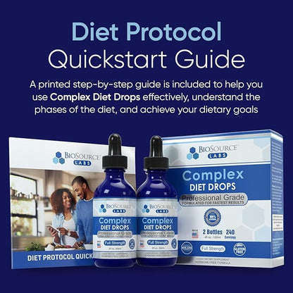 Complex Diet Drops – Best Natural Drops for Men and Women (2 Bottle Pack) - 60 Day Supply