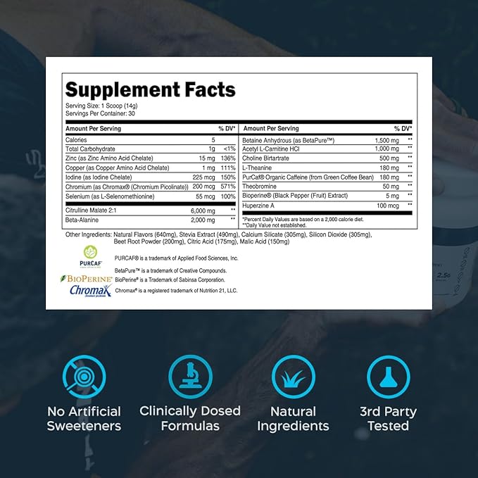 Transparent Labs Lean Pre-Workout - Body Recomposition Pre Workout for Men and Women with Acetyl L-Carnitine, Beta Alanine Powder, & PurCaf Organic Caffeine Powder - 30 Servings, Fruit Punch