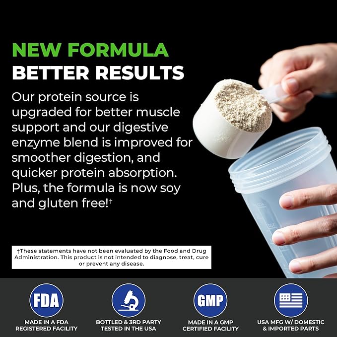 POWERLIFE Tony Horton High Impact Grass Fed Whey Protein with 3000 MG of HMB, No Sugar Added, Non-GMO, Hormone and Antibiotic Free, 15 Servings (Vanilla - New Formula)