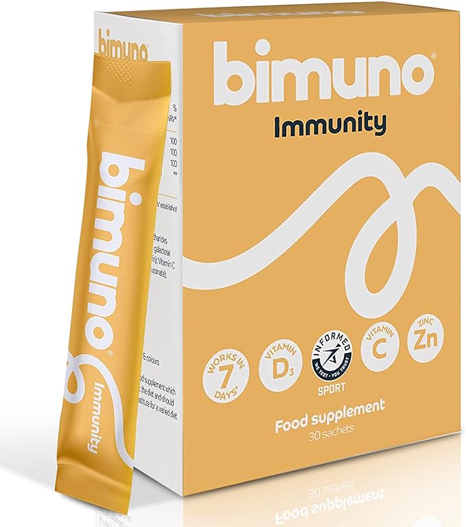 BIMUNO Immunity Food Supplement | Prebiotic Multivitamin for Women, Men & Kids | Immune System Support with Vitamin D3, C & Zinc | Vegetarian, Gluten Free, Halal, Kosher | (1 Pack (30 Sticks)