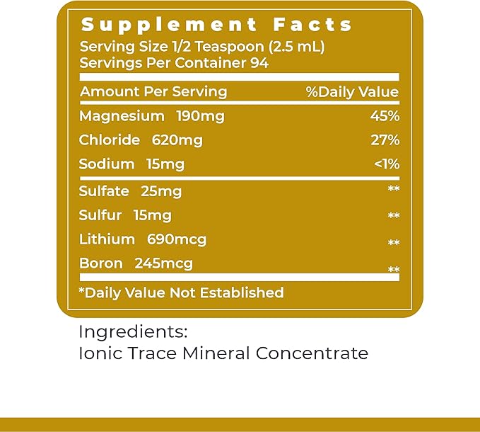 Premier Research Premier pH Minerals, Supports Whole Body Mineral Health, Broad Spectrum Liquid Concentrate from Utah's Great Salt Lake Minerals, 8 Oz (235 ml)