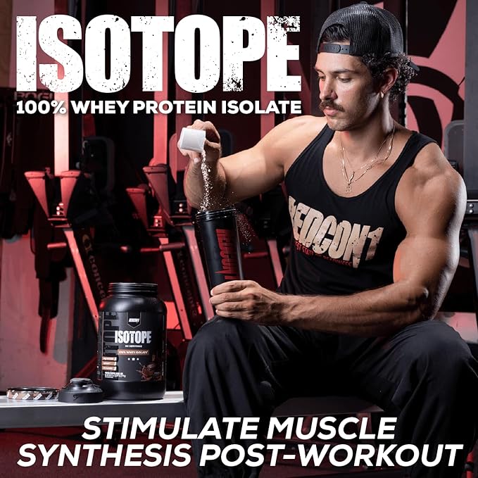 REDCON1 Isotope 100% Whey Isolate, Peanut Butter Chocolate - Keto Friendly Whey Protein Powder - Low Carb + Zero Sugar Whey Protein Isolate - Keto Protein Powder (71 Servings)