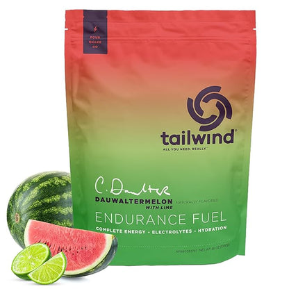Tailwind Nutrition Endurance Fuel, Sports Drink Powder Mix with Electrolytes, Non-GMO, Free of Soy, Dairy, and Gluten, Vegan, Dauwaltermelon, 50 Servings