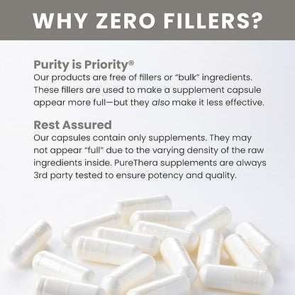 Pure TheraPro Rx Bio Boron, 30mg/Capsule, 90 Capsules, Bororganic Glycine Boron Supplements for Men & Women, Vegan Mineral Supplements for Bones, Cardiovascular Function & Immunity Support