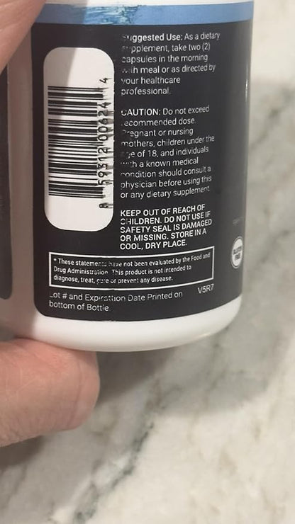 Stellar Labs Men's Low FODMAP Vegan Daily Multivitamin, No Iron | Easy On Sensitive Stomachs, Easy to Swallow Vitamins | Immune Support, Antioxidant Energy Blend, Male Support | IBS Friendly Capsules