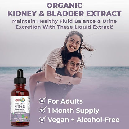 MaryRuth Organics Herbal Supplement Drops | Support Renal & Urinary Systems | Juniper Berry | Cleavers | Dandelion | Hawthorn | Horsetail & Chanca Piedra | Vegan | Non-GMO | 1 Fl Oz