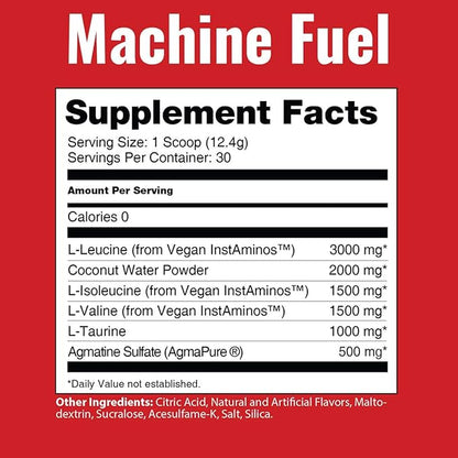 MTS Nutrition Machine Fuel - Recover, Replenish, Refuel - Vegan Hydration + Electrolyte Support - (Blue Razz Lemonade, 30 Servings)