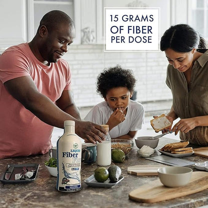 Nutritional Designs Liquid Fiber Flow Sugar-Free Prebiotic Inulin Fiber Supplement, All Natural Bowel Regularity Drink for Healthy Intestinal Balance (Liquid)