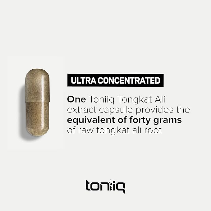 Tongkat Ali 40,000MG 200:1 Longjack for Men Extra Strength Ultra Concentrated Tongkat Ali Supplement for Men - 2% Eurycomanone - Eurycoma Longifolia Root Extract 3rd-Party Tested - 120 Veg Caps, TQ