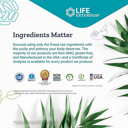 Life Extension Plant-Based Multivitamin – Plant Derived Vitamins and Minerals Supplement for General Health - Nutrients from Fruits & Veggies - Gluten-Free, Non-GMO, Vegetarian – 90 Capsules