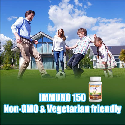 IMMUNO 150 - IMMUNO 150 Complete Multi - The Ultimate Multivitamin & Immune Support Supplement - Essential Daily Nutrients for Vitality & Wellness - 150 Capsules (1 Bottle)