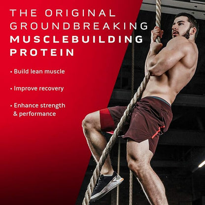 Muscletech Whey Protein Powder (Vanilla Cream, 10 Pound) - Nitro-Tech Muscle Building Formula with Whey Protein Isolate & Peptides - 30g of Protein, 3g of Creatine & 6.8g of BCAA