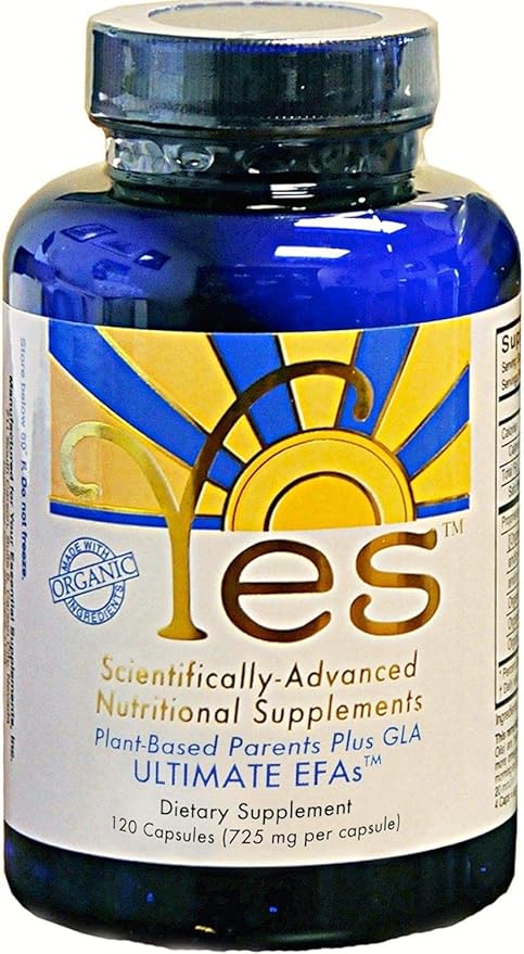 Omega 3 6 Parent EFA Fish Oil Alternative, Organic Plant Based, Vegetarian, Burpless, No Fishy Aftertaste (120 Soft Gels) by YES Your Essential Supplements. Made in USA.