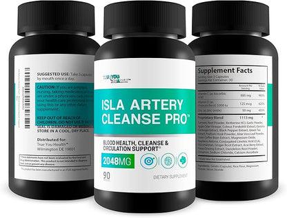 Isla Artery Cleanse Pro - Vein and Artery Cleanse Support - Our Best Blood Cleanse - Artery & Heart Healthy Support - Island Artery & Cleanse Support - Natural Island Cleanse Heart Healthy Solution