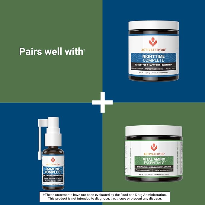 ACTIVATEDYOU Superfood Protein Shake -Vegan Plant Protein Powder - with Organic 7 Mushroom Blend, Spirulina, and GoldRella Chlorella - Promotes Muscle Integrity, Chocolate Flavor (15 Servings)