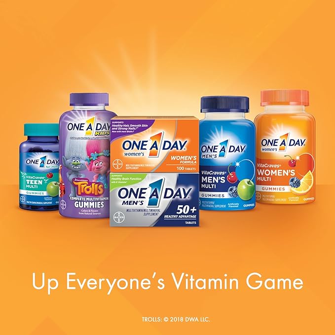 One A Day Women’s Multivitamin, Supplement with Vitamins A, C, E, B1, B2, B6, B12, Biotin, Calcium and Vitamin D, 150 count