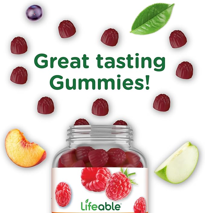 Lifeable Sugar Free Vitamin B12 Gummies | 1000 mcg | Great Tasting B12 Vitamins Gummies | Energy, Mood, and Metabolism Support | B 12 Vitamin Gummies for Men, Women, Adults | 90 Gummies