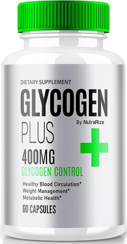 Glycogen Plus Capsules, Blood Support Supplement, All Natural Health Pills, Premium Formula for Overall Wellness, Official Glycogen + Reviews (60 Capsules)