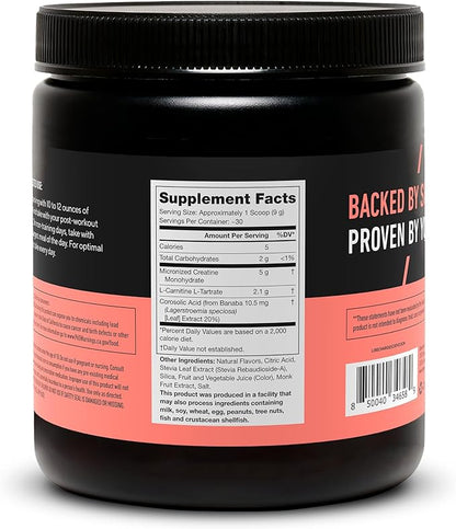 LEGION Recharge Post Workout Drink - Micronized Creatine Monohydrate Natural Post Workout Recovery Drink - Muscle Builder & Recovery Booster Post Workout Supplements (Sour Candy, 30 Servings)