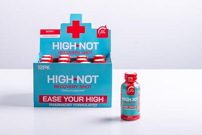 High Not Berry Flavored Recovery Shot - Extra Strength | Rapid Relief for Intense THc̈̈ Effects