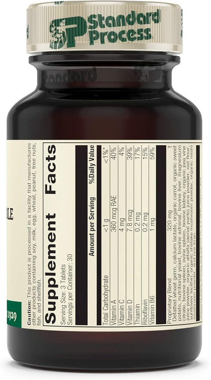 Standard Process Catalyn Chewable - Foundational Support for General Wellbeing with Vitamin D, Vitamin C, Vitamin A, Thiamine, Riboflavin, Vitamin B6, Magnesium Citrate, and More - 90 Tablets