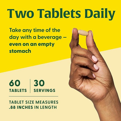MegaFood Adrenal Strength - Sensoril Ashwagandha, Vitamin C, Fermented Magnesium Glycinate, Rhodiola Rosea, Reishi Mushroom & Food Blend - Supports a Normal Stress Response - 60 Tabs (30 Servings)