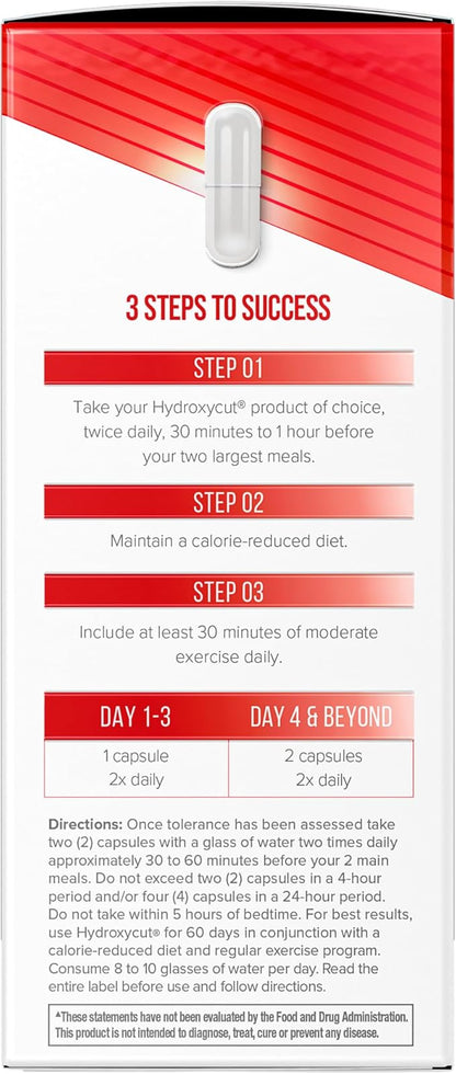 Hydroxycut Original - 72 Rapid-Release Capsules - 200 mg Caffeine - Boost Metabolism, Burn Calories, Increase Energy - for Women & Men