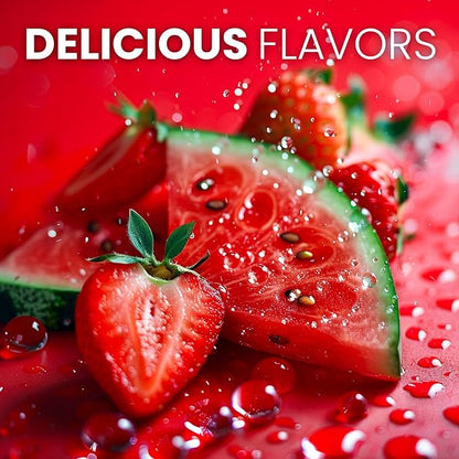 Keto Vitals Keto Electrolyte Energy Drink Powder Packets - Increases Energy - Keto Electrolyte Supplement for Energy and Rehydration - Strawberry Watermelon Keto Energy Powder Packets, 30 Count