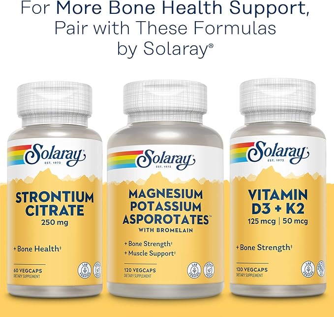 Solaray - Calcium, Magnesium, Zinc 1000/500mg - 250ct Vcp