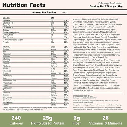 Ka’Chava All-In-One Nutrition Shake Blend, 85+ Superfoods & Nutrients, Meal Replacement, Greens Plant-Based Superfood Powder Protein Drink, Digestive Enzymes & Probiotics, Vegan Dairy Gluten Free, 2lb