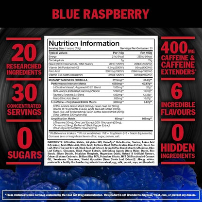 MUTANT MADNESS - Redefines the Pre-Workout Powder Experience and Takes it to a Whole New Extreme Level, Engineered Exclusively for High-Intensity Workouts (Sweet Iced Tea)