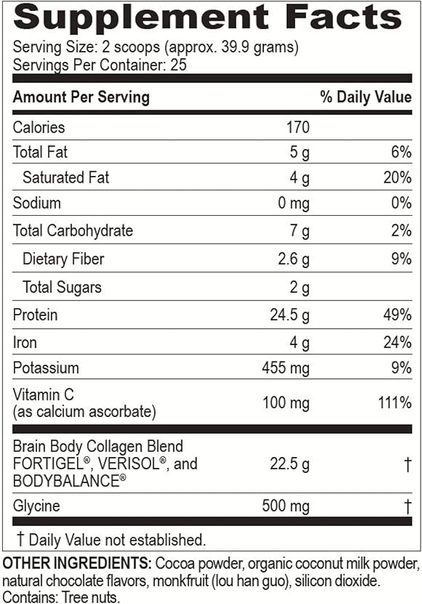 Brain Body Collagen Peptides Powder - Vital Proteins from Collagen Peptides Powder Supplement for Skin, Muscle, and Joints - Collagen Supplements for Women and Men - 25 Servings - 997 Grams