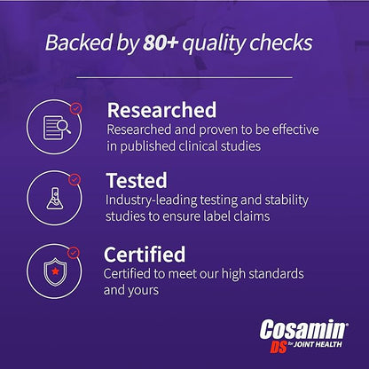 Nutramax Cosamin® DS Joint Health Supplement with Glucosamine & Chondroitin for Men’s & Women's Joint Health, 180 Capsules