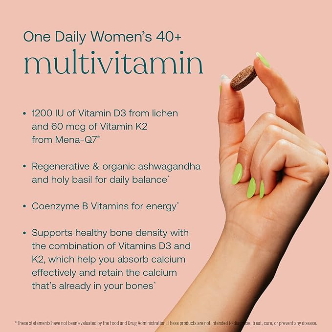 True Grace One Daily Women’s Multivitamin 40+ (30 Vegan Tablets), Omega-3 Fish Oil (60 Softgels) & One Daily Women’s Probiotic (30 Vegetarian Capsules) - 30-Day Supply of Each