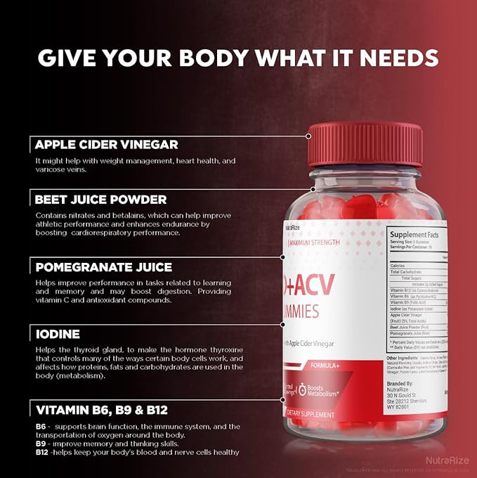 MD + ACV Gummies - MD+ ACV Gummies, MD and ACV Gummies for Advanced Weight Loss, Maximum Strength Supplement, MD+ Apple Cider Vinegar Gummies, MD Plus ACV Reviews (60 Gummies)