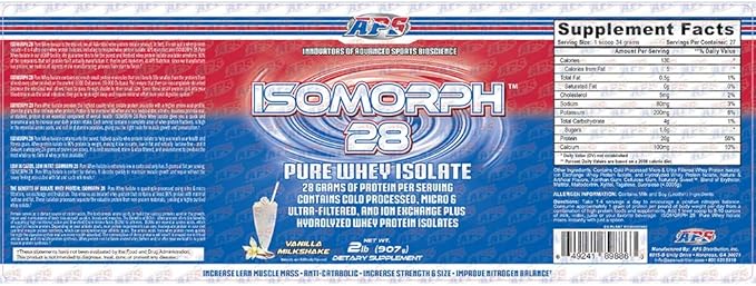 APS Nutrition Isomorph 28, Vanilla Milkshake, 2 Pound