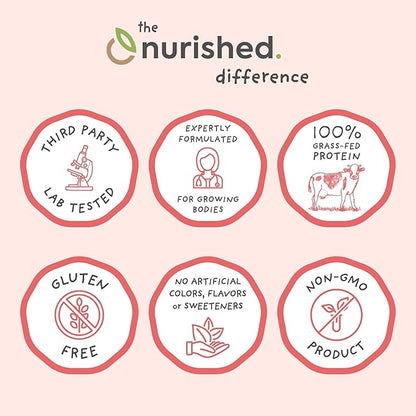 Mighty Strawberry Milk - Kids All-in-One Daily Protein Powder & Multivitamin Boosted with 2 Billion Probiotics & Organic Spinach - Natural Flavors, Colors & Sweeteners - 15-30 Servings