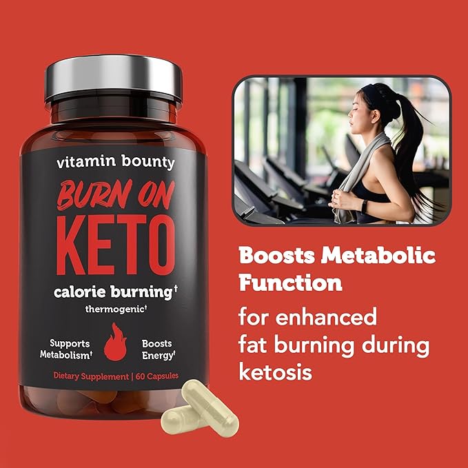 Vitamin Bounty Burn On Keto Multivitamin – Keto-Specific Nutritional Support with Magnesium, Potassium, and MCT for Energy, Cramp Relief, and Nutrient Optimization - 60 Capsules