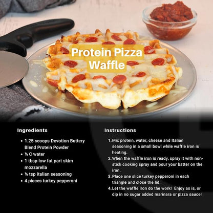 Devotion Nutrition Protein Powder Blend | Gluten Free, Keto Friendly, No Added Sugars | 1g MCT | 20g Whey & Micellar Protein | 2lb Tub (Buttery Blend)