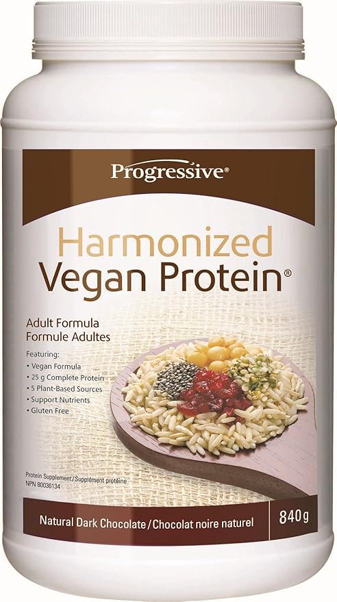 Progressive Harmonized Vegan Protein Natural Dark Chocolate, 840 g Y