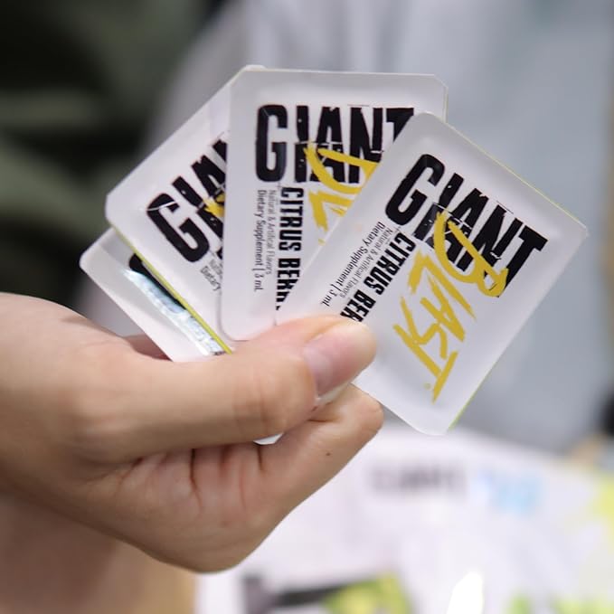 Giant Edge Series Giant Blast - On the Go Energy Formula, Caffeinated Energy Shot with Glycerol and Nootropics for Energy & Endurance (Citrus Berry, 20 Pack)