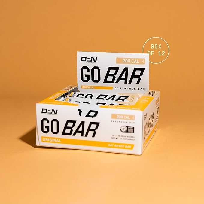 Bare Performance Nutrition BPN Go Bar, Oat Based Endurance Training Bar 36g of Carbohydrates and 200 Calories Per Bar, 12 Bars Per Box, Original Oat