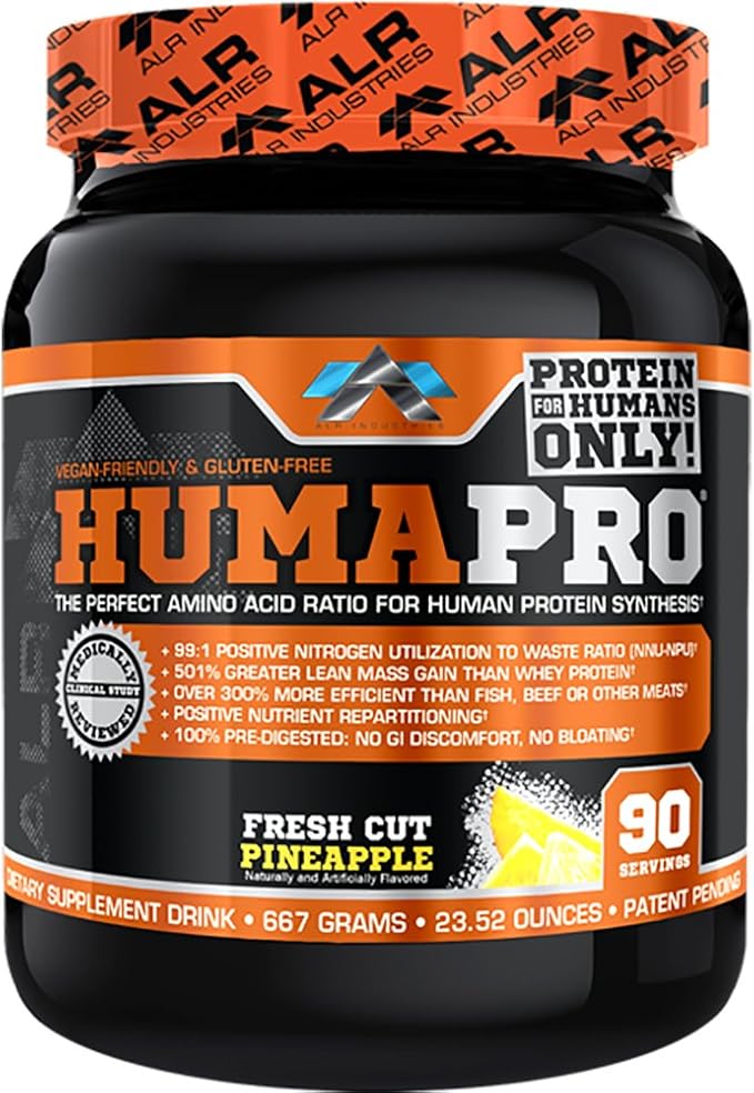 Humapro, Protein Matrix Formulated for Humans, Waste Less. Gain Lean Muscle, Fresh Cut Pineapple, 667 Grams