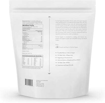 Norcal Organic Peanut Butter Protein Powder - 2lb | Vegan, Low-Cal, 11g Protein | from Southwest Texas Organic Farms